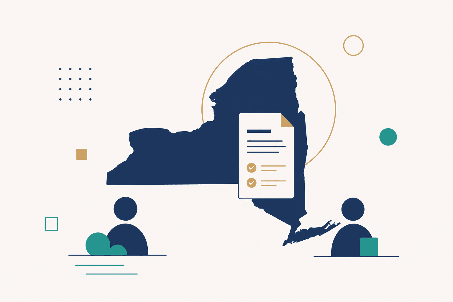 New York state illustration