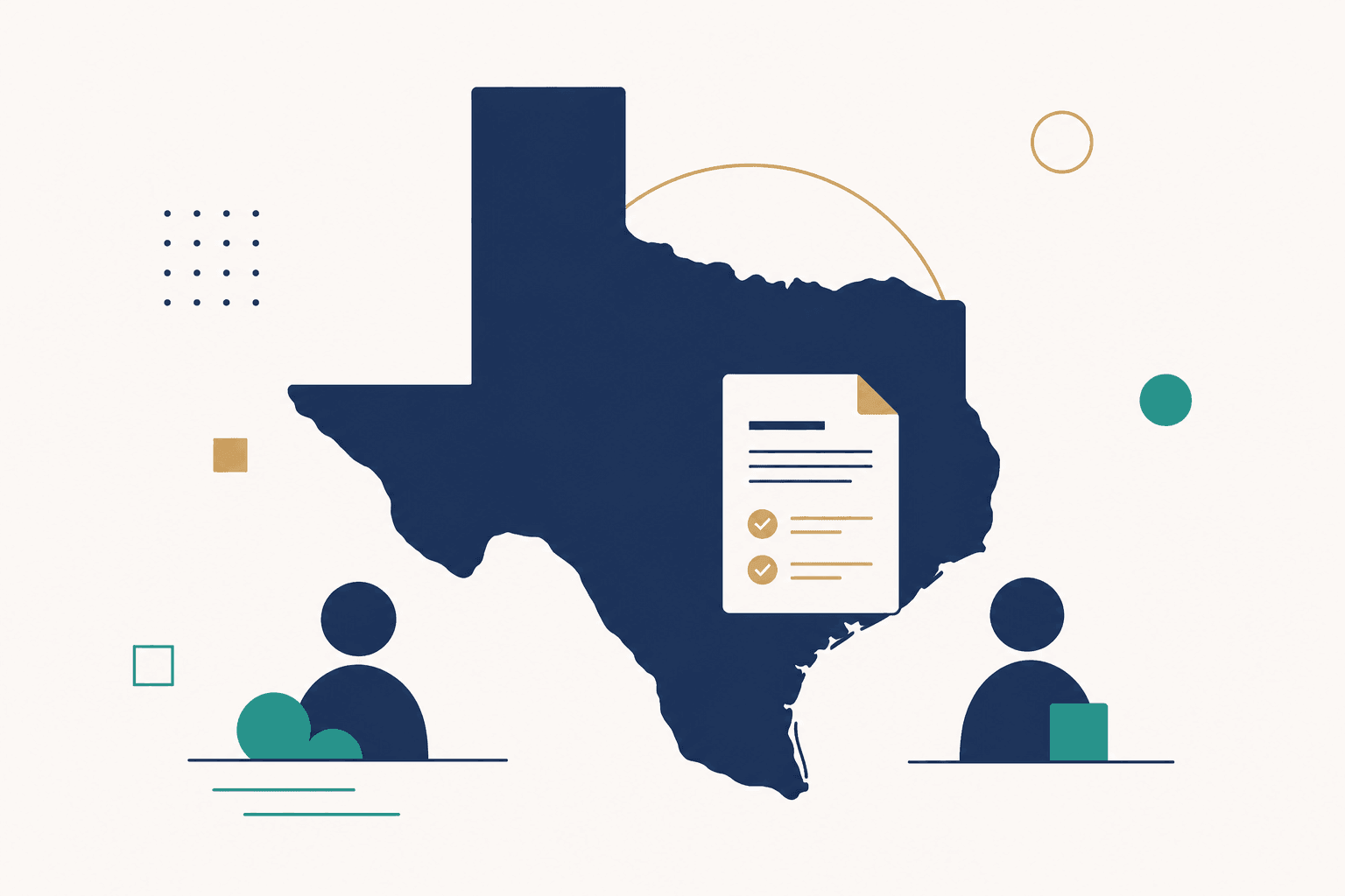 Texas state illustration